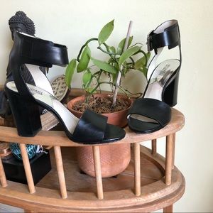 Micheal Kors Black Belted Ankle Heels